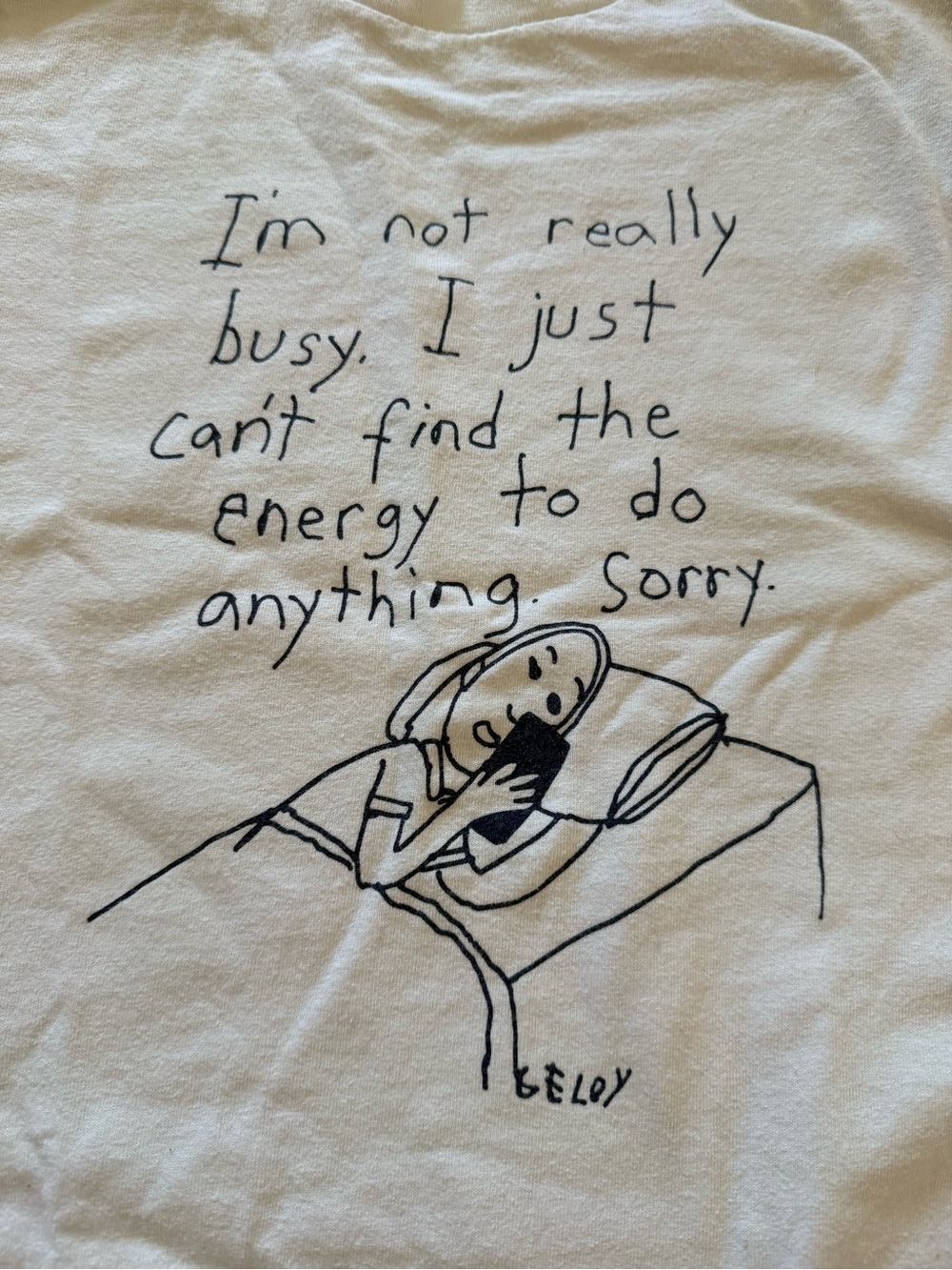 White Graphic Shirt by Geloy